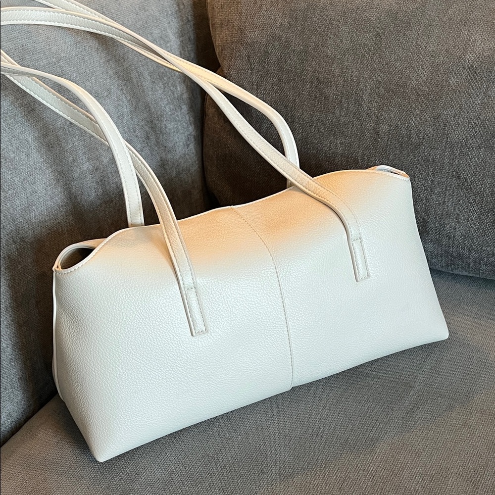 Minimalist Cream Shoulder Bag